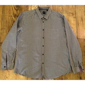 Boss Hugo Boss Men’s Button Down Designer Shirt Multicolor Plaid Size XL📦
